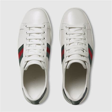 gucci ace leather low-top sneaker ebay|Gucci ace tiger sneakers.